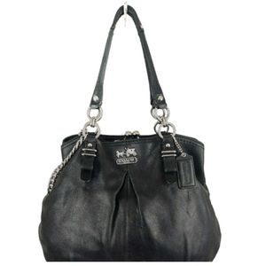 Coach Rare Limited Edition Madison Pleated Kisslock Shoulder Bag